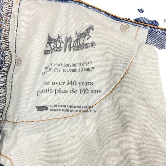 LEVI'S MEN'S Blue Medium Wash 514 Straight Leg Denim Jeans US 40 X 32 - Picture 10 of 12